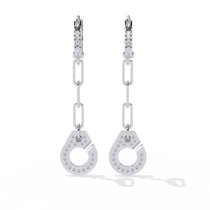 Handcuff Lab Grown Diamond Earrings