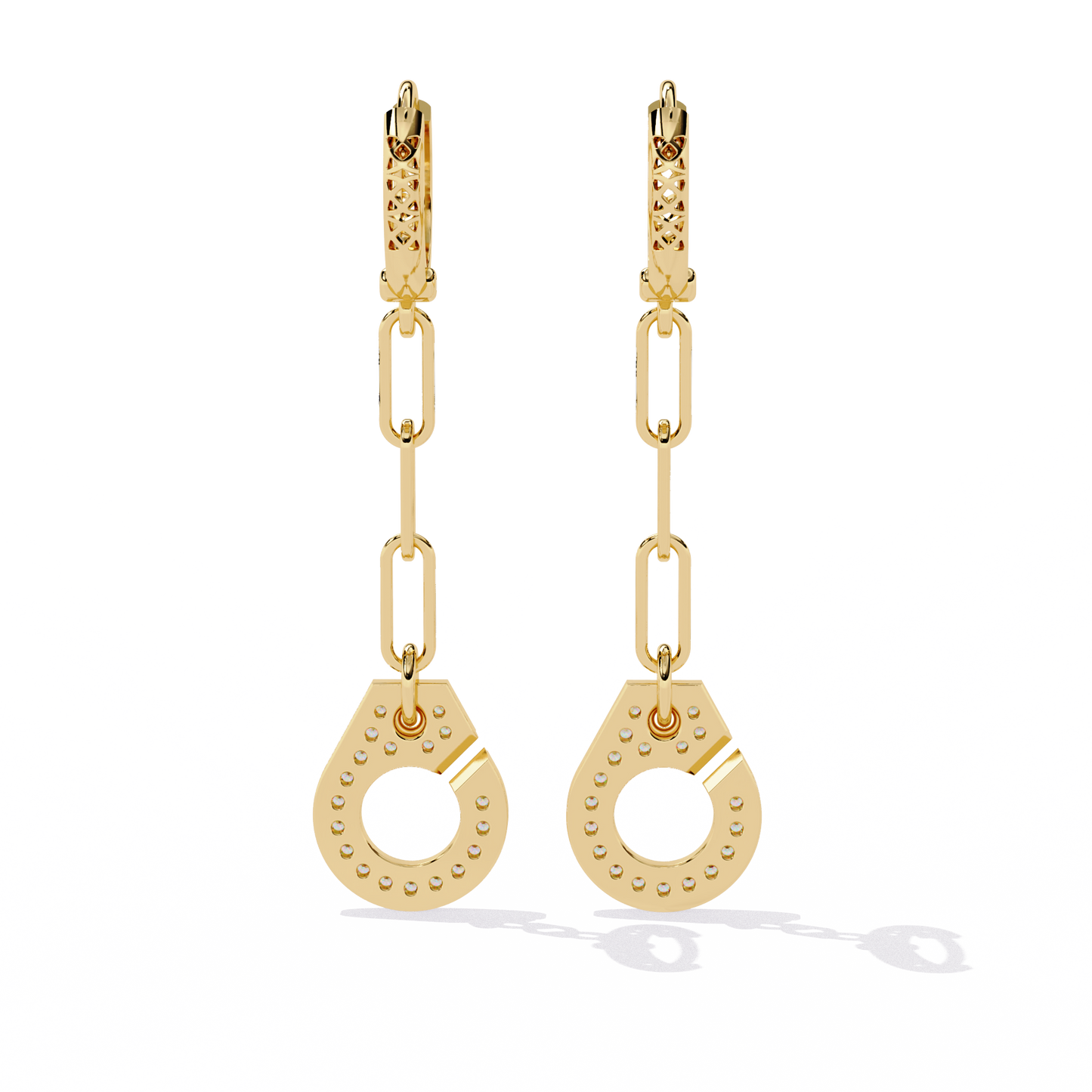 Handcuff Lab Grown Diamond Earrings