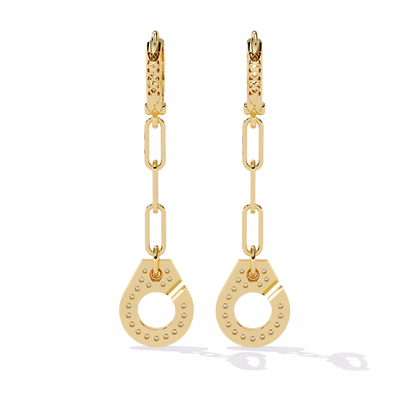 Handcuff Lab Grown Diamond Earrings