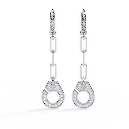 Handcuff Lab Grown Diamond Earrings