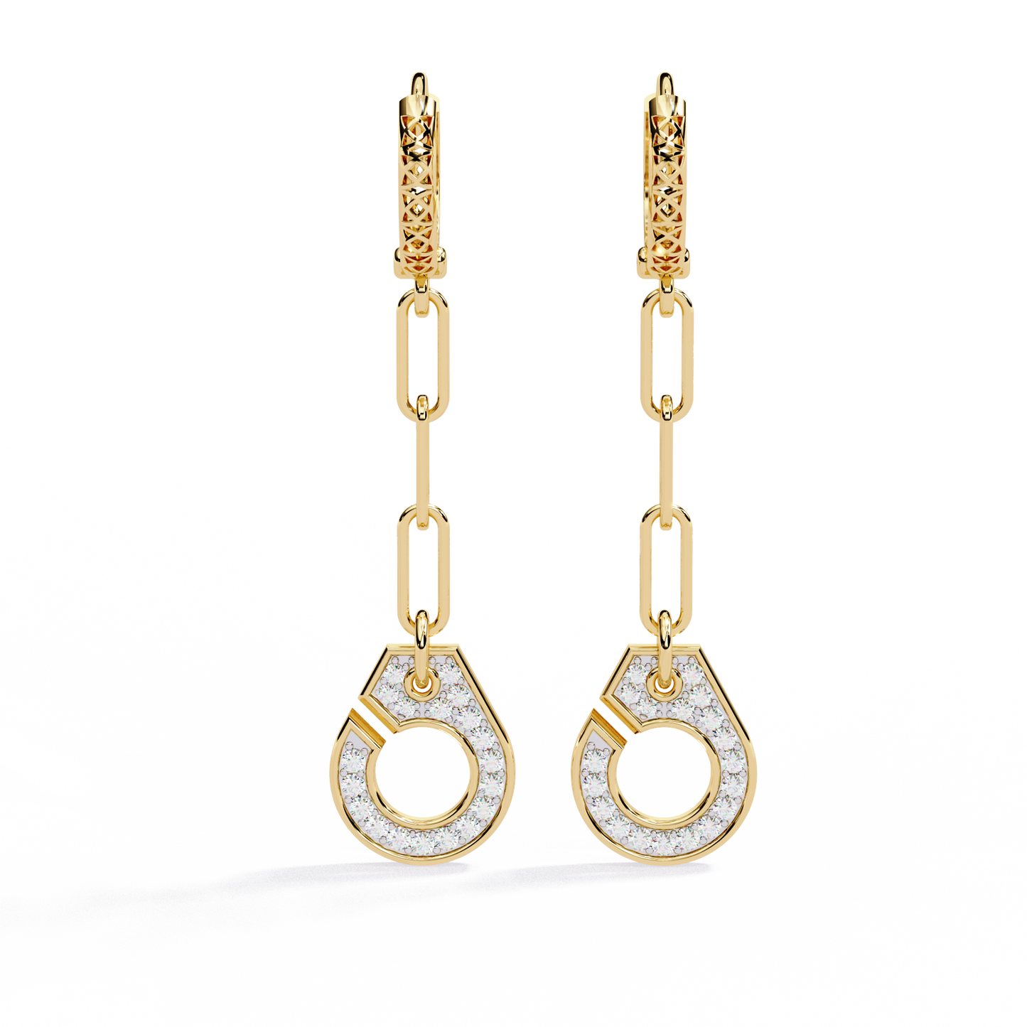 Handcuff Lab Grown Diamond Earrings