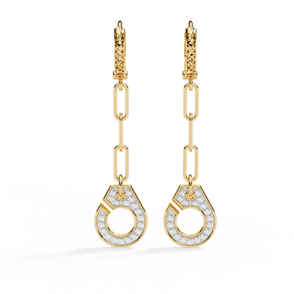 Handcuff Lab Grown Diamond Earrings