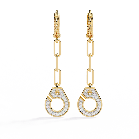 Handcuff Lab Grown Diamond Earrings