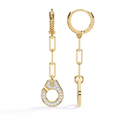 Handcuff Lab Grown Diamond Earrings