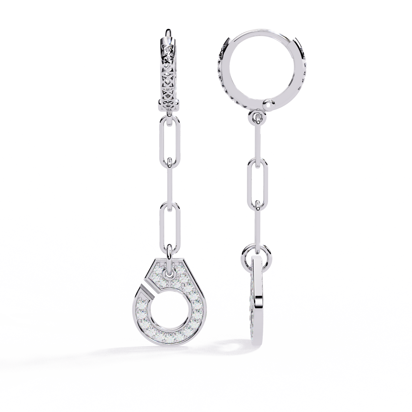 Handcuff Lab Grown Diamond Earrings