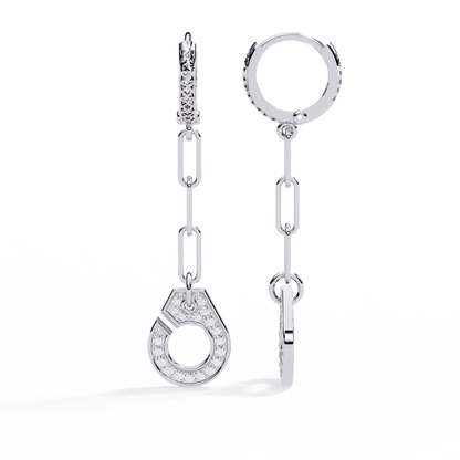 Handcuff Lab Grown Diamond Earrings