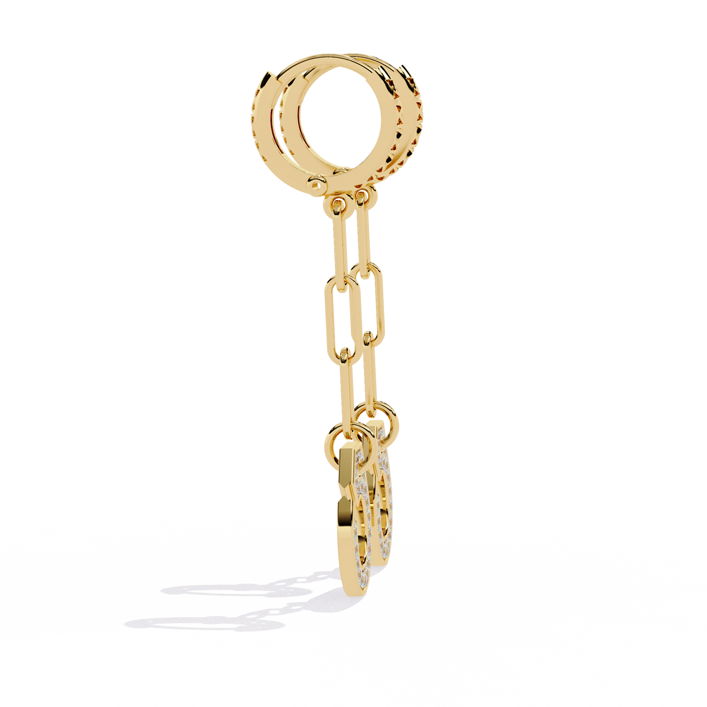 Handcuff Lab Grown Diamond Earrings