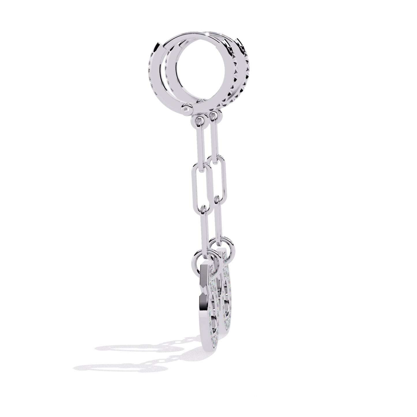 Handcuff Lab Grown Diamond Earrings