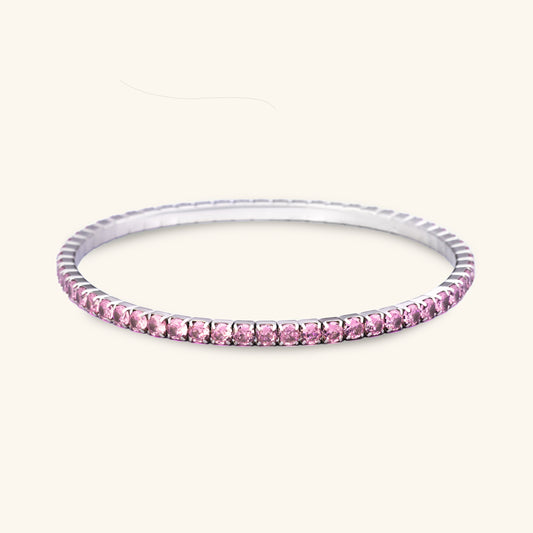 Pink Diamond Tennis Bracelet