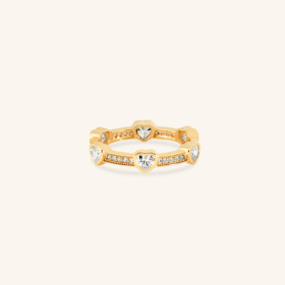 Heart And Round Dia Eternity Ring