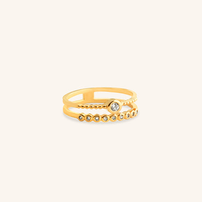 Diamond Round Bezel Ring