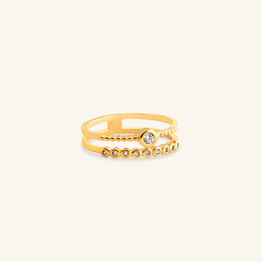 Diamond Round Bezel Ring