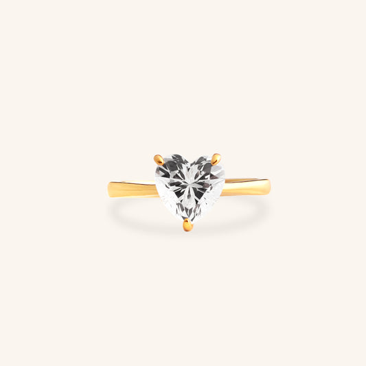 Heart Medium Solitaire Swaroski