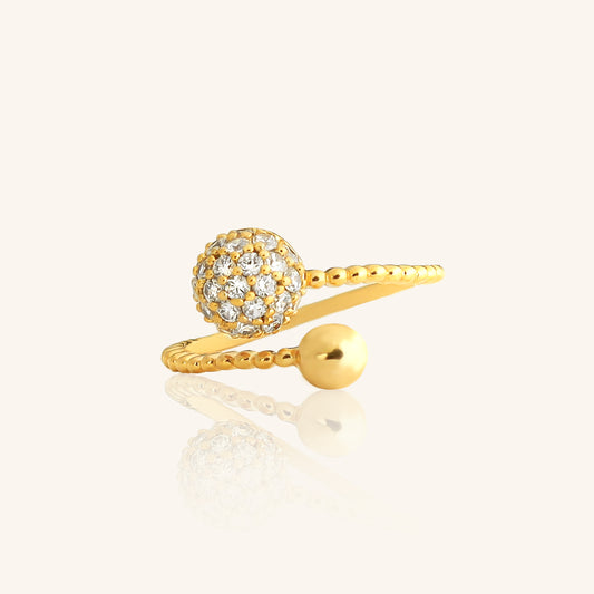 Diamond Ball Ball Ring