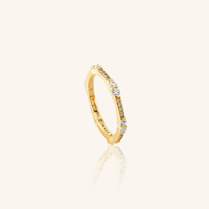 Double Dia Round Eternity Band