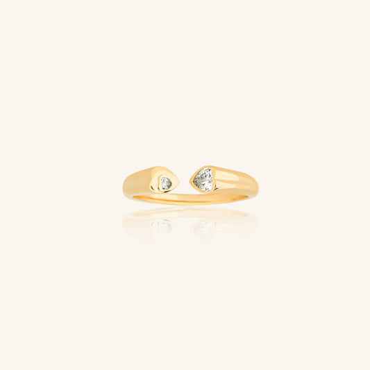 Double Heart Ring
