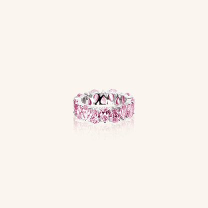 Pear Pink Dia Eternity Band