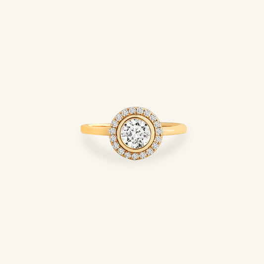 Round Solitaire Boundary Ring