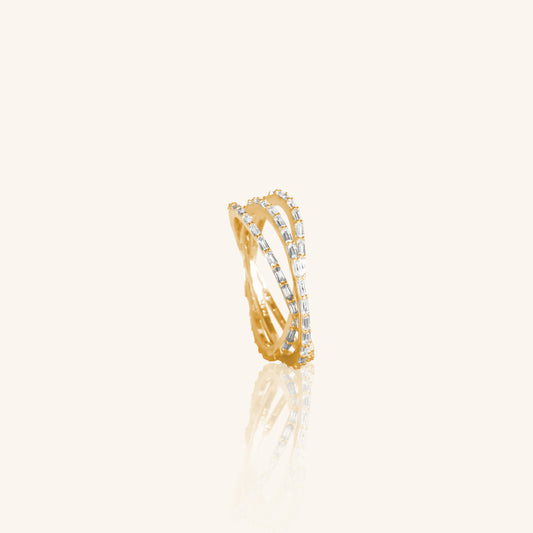 Veeba Three Interlink Ring