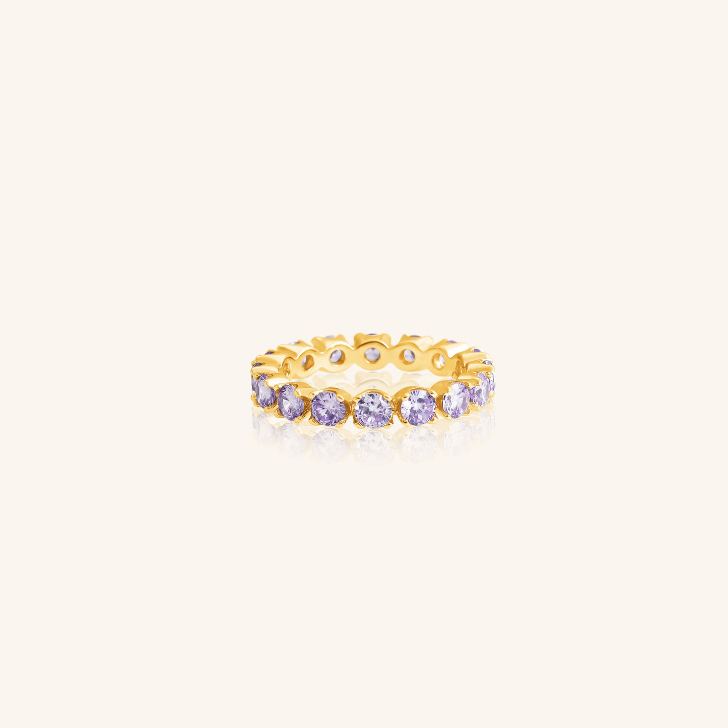Lavender Round Dia Eternity Band
