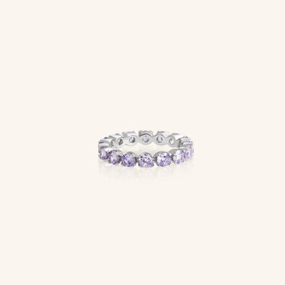 Lavender Round Dia Eternity Band