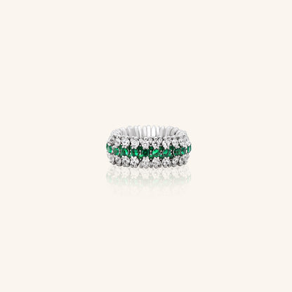 Emerald Flexi Ring
