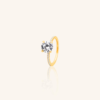 Round Solitaire large Ring
