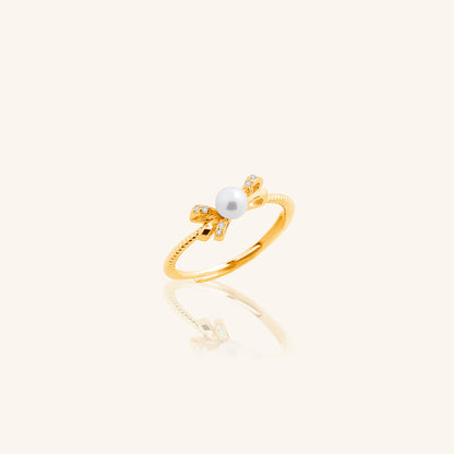 Pearl Bow Ring