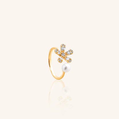 Flower Pearl Ring