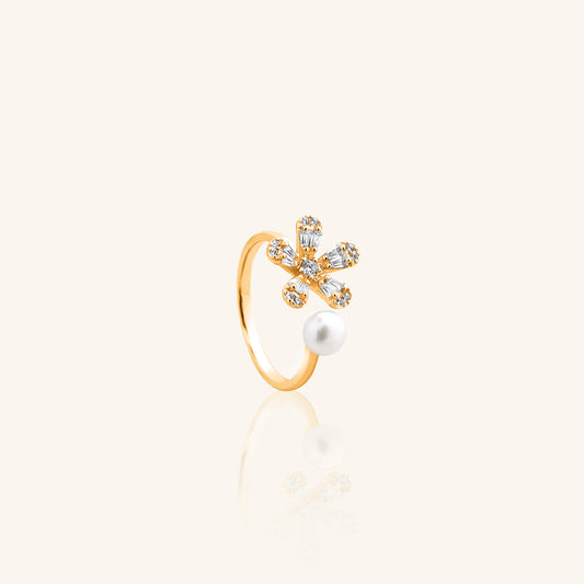 Flower Pearl Ring