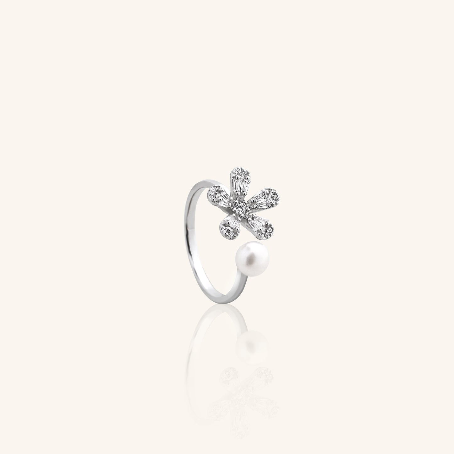 Flower Pearl Ring