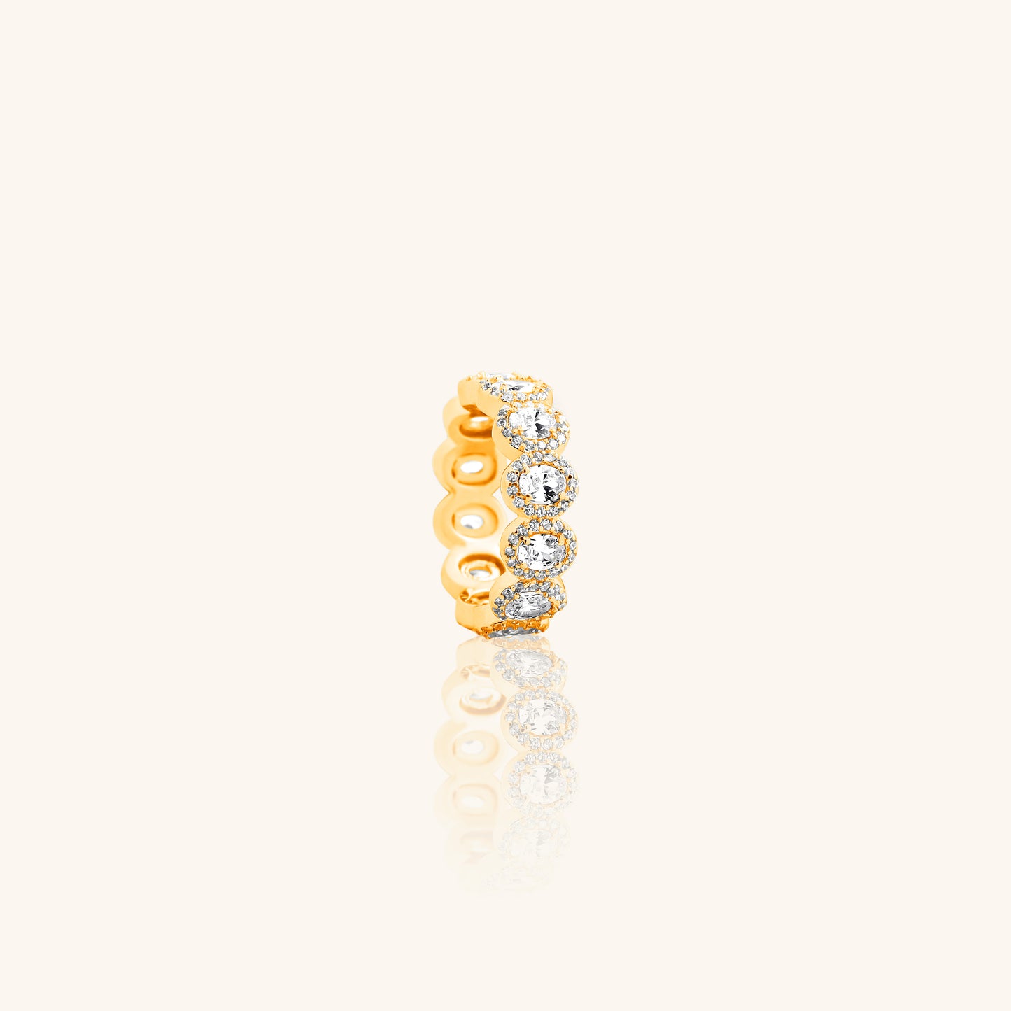Oval Diamond Eternity Band