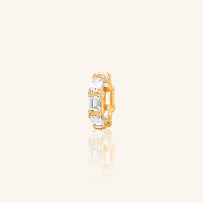 Emerald Horizontal Eternity Band Swa.