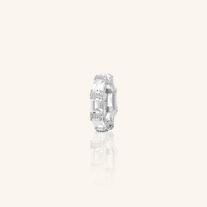 Emerald Horizontal Eternity Band Swa.