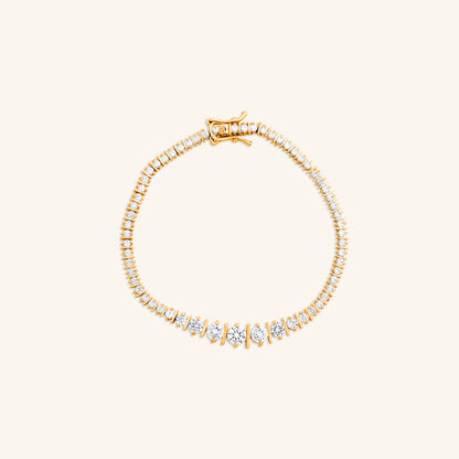 Round Diamond Tennis Slow Fast