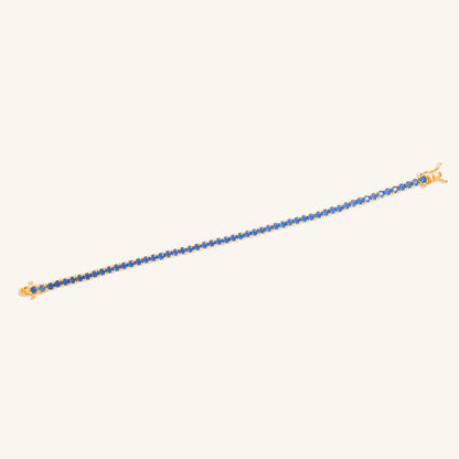 Round Tennis Blue Sapphire