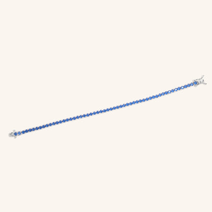 Round Tennis Blue Sapphire
