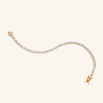 Oval Diamond Tennis Bracelet