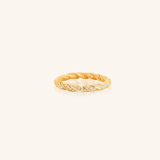 Diamond Rope Twist Ring