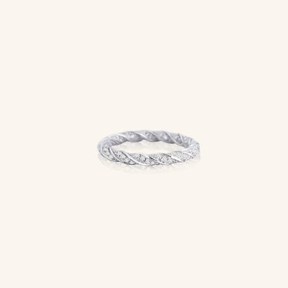 Diamond Rope Twist Ring