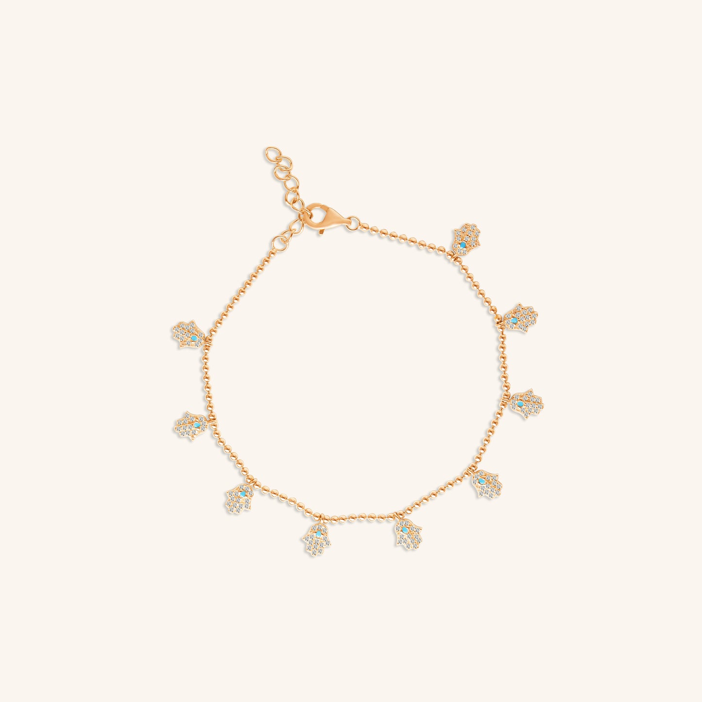 Hands Charm Hanging Bracelet