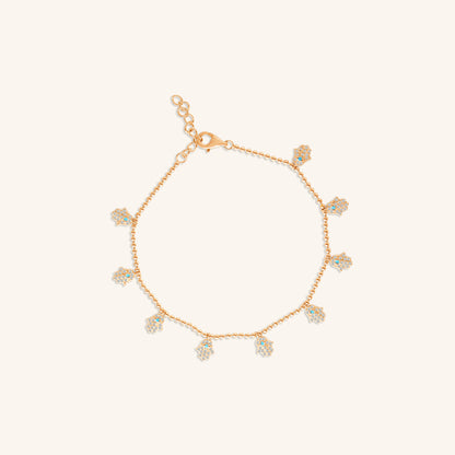 Hands Charm Hanging Bracelet