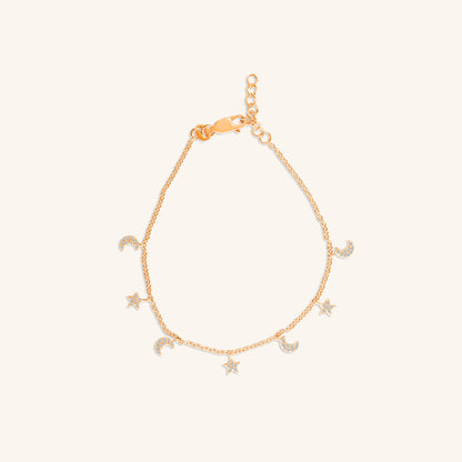 Moon Star Charm Bracelet