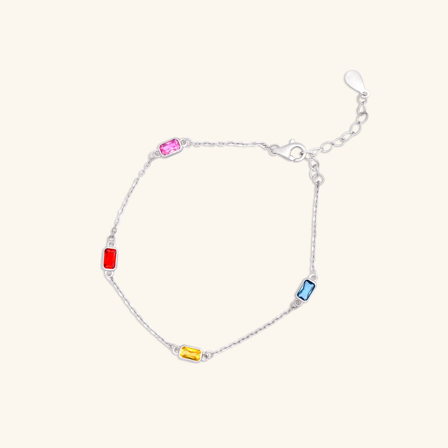 Multi Colour Diamond Bracelet