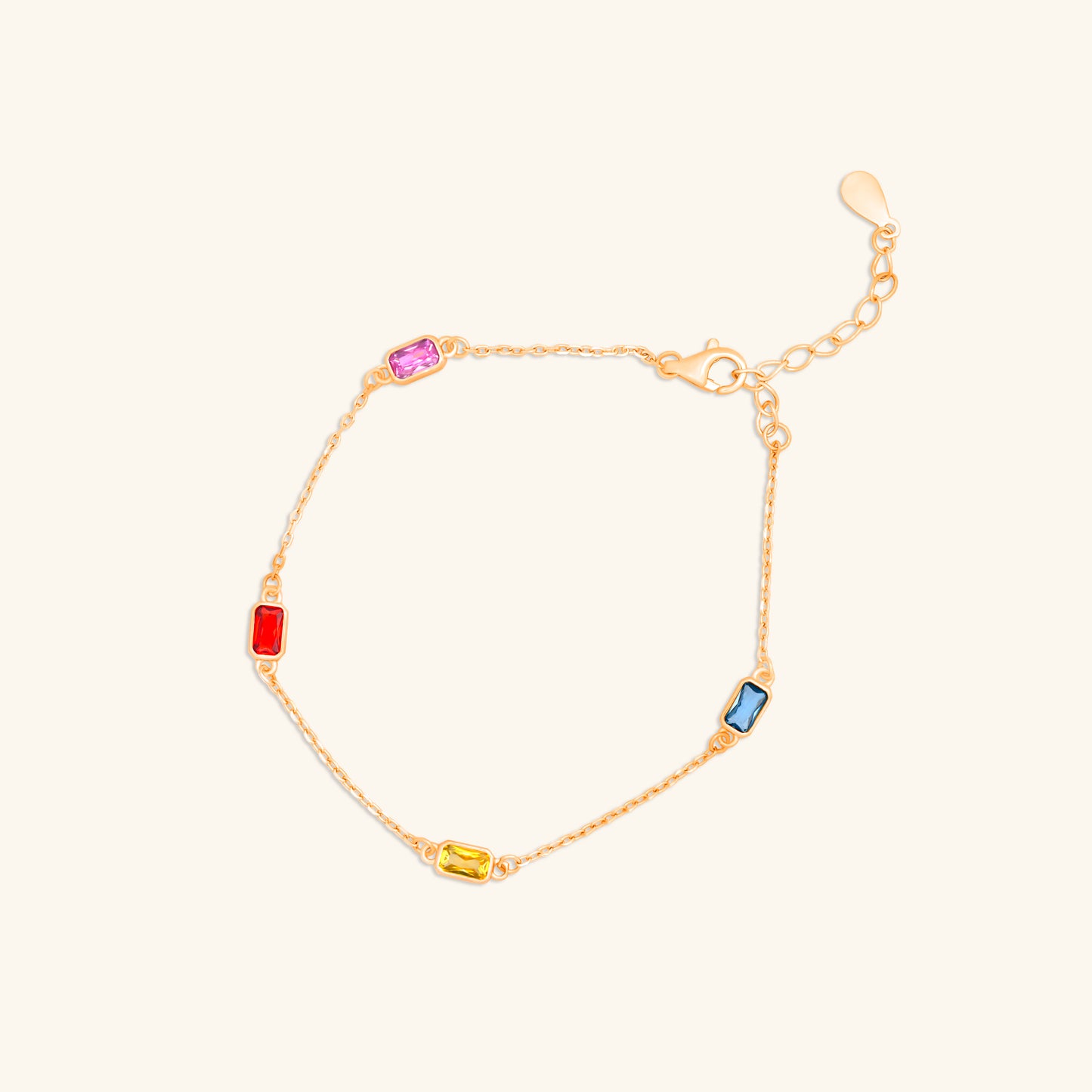 Multi Colour Diamond Bracelet