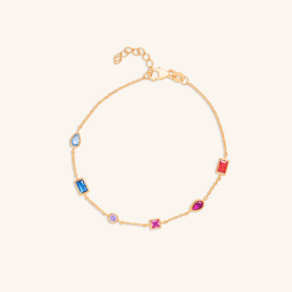 Multi Colour Fancy Diamond Bracelet