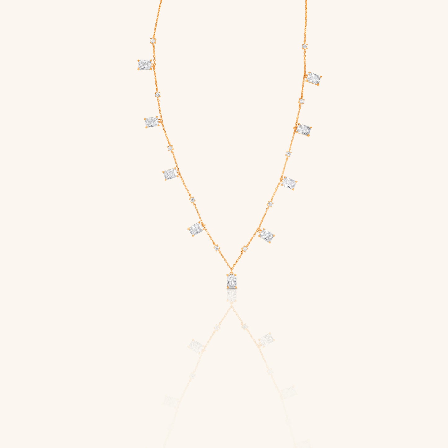 Radiant Cut Diamond Charm and Pendant