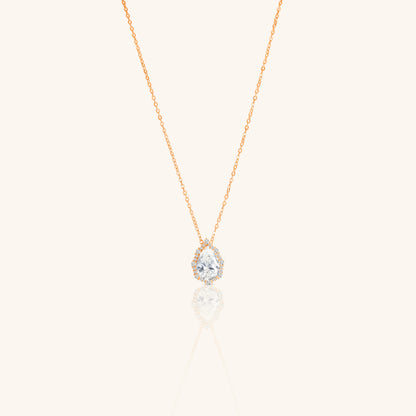 Pear Diamond Boundary Chain Pendant
