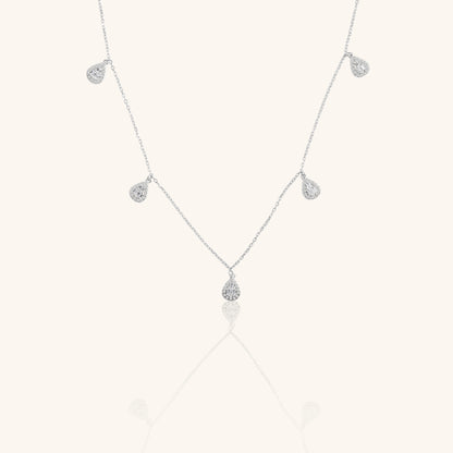 Pear Shape Charm and Chain