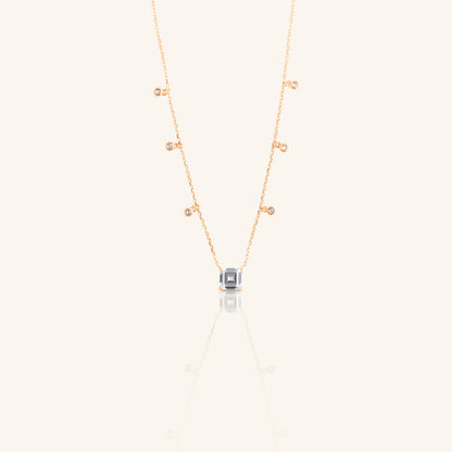 Princess and Round Diamond Chain